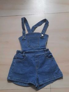 Denim Short Overalls