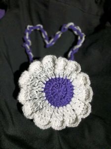 Crochet Flower Bag - Handmade