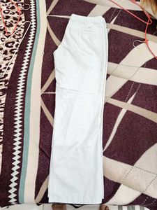 Classic White Straight Leg Trousers