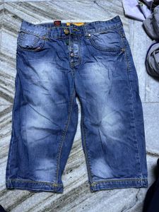 Authentic Dsquared Men's Blue Denim Capris