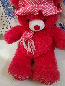 Adorable Red Teddy Bear Plush Toy