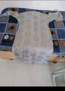 Elegant Grey Printed Kurta
