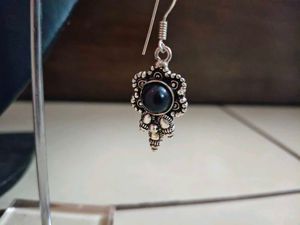 boho silver Necklace &amp; Earring Set