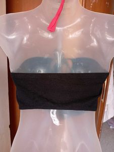 Black Halter Neck Crop Top