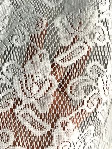 White Lace Round Neck Casual Top