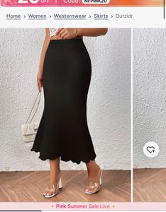 Elegant Black Lace Skirt
