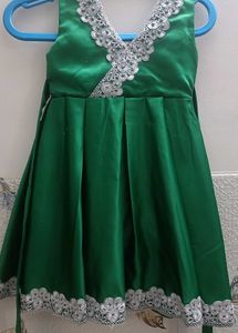 Emerald Green Embellished Gown