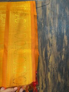 Vibrant Orange Silk dupatta