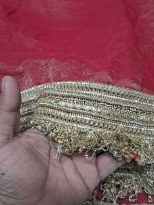 Elegant Maroon saree in tissue silk