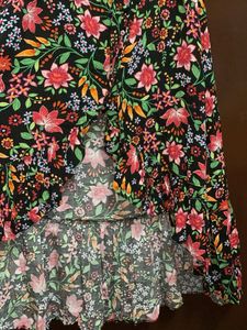 Floral off shoulder dress