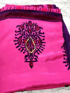 crepe silk saree soft fabric stone work