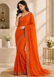 Elegant Sequined Saree