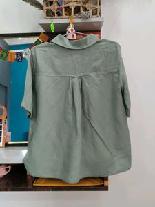 Stylish Green Collared Shirt
