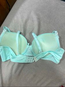 Aqua Lace Trim Push-Up Bra