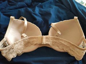 Padded Lace Trim Bra