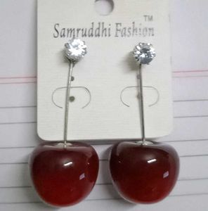 Cherry Charm Dangle Earrings