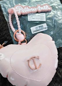 Charlotte tilbury Pink Heart Shaped keychain