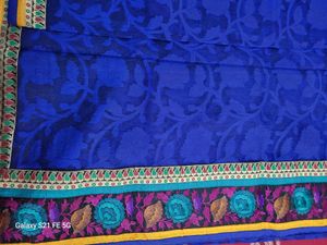 Blue Colour Chanderi Saree