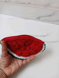 Cute Crochet Watermelon Pouch