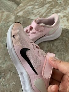 Pink Nike Sneakers with Velcro Straps