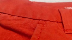Imported Khakhis By Gap Orange Boyfriend Fit Short