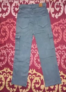 Grey Cargo Jeans