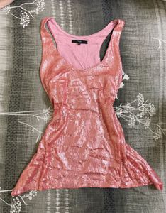 Party pink sequence top