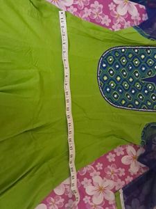 Blue &amp; Green Kurta Set