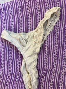 Comfortable Thong Briefs with Lace Trim