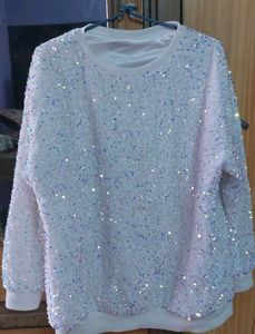 Sparkly Sequin Crewneck Sweatshirt
