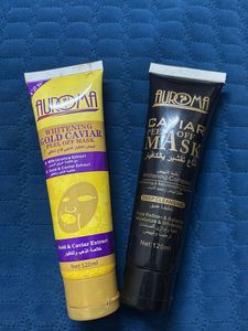 Aurora Imported Peel Off Masks - Gold & Caviar