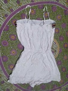 Cute White jumpsuit