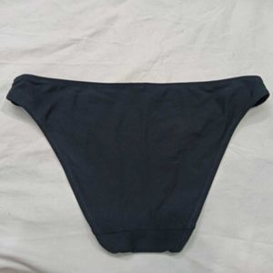 Women's 🪔Dark Bikini Bottom with Gold Accents
