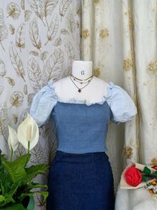 Charming Puff Sleeve Crop Top