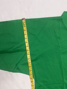 Green V-Neck Long Sleeve Top
