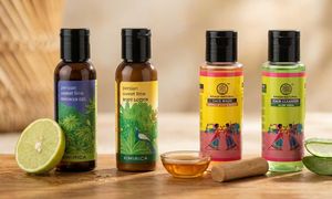 Combo of travel toiletries