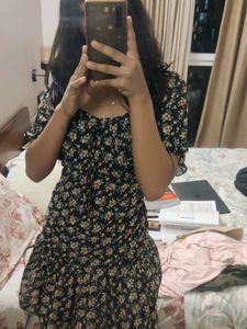 Cute Floral Print Dress