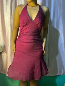 Sparkly Halter Neck Mini Dress 💋