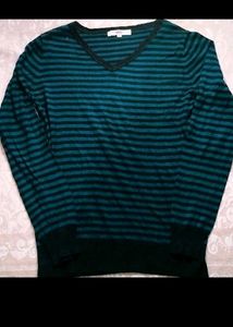 Striped V-Neck warm tshirt