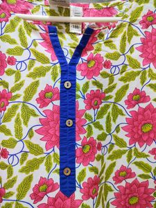 Women's Floral Kurta In Size XXL