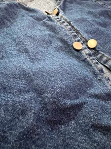 Blue Denim Cropped Jacket