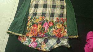 Elegant Floral &amp; Checkered Dress