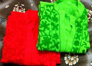 Combo Chikankari Georgette Kurti....