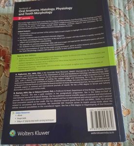 Textbook of Oral Anatomy, Histology, Physiology an
