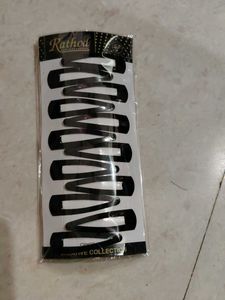 Rathod Black Hair Clips (Pack of 10)