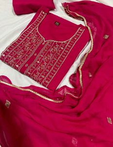 Beautiful Pink Kurta Set with Dupatta