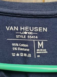 Van Heusen Navy Blue T-Shirt