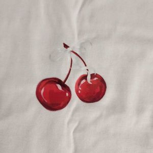 Too Juicy to Handle Cherry Print T-Shirt 🍒