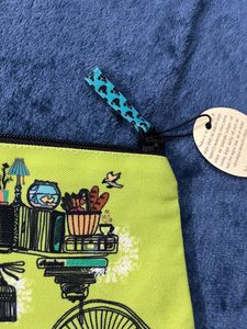New Canvas Embroidered  Cosmetic Bag