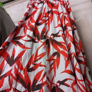 Floral Print Maxi Skirt